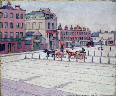 Cumberland Market, North Side, 1912 by Robert Polhill Bevan